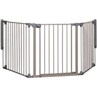 Los mejores  - Safety 1st Modular Barrera de seguridad metálica para niños y perros- Reja de protección 3 Paneles- Plegable y Adaptable…